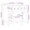vidaXL Nachttisch Natur 50 x 33 x 60 cm Massivholz Mango