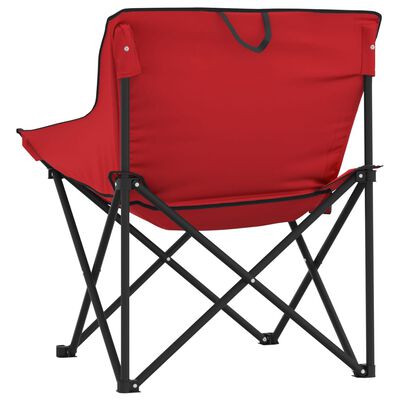 vidaXL Campingstühle 2 Stk. mit Tasche Klappbar Rot