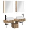 vidaXL Badezimmerschrank-Set 5 pcs Artisan-Eiche 53 x 15,5 x 70 cm