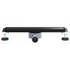 vidaXL Duschablauf 2-in-1 mit 360&deg; Siphon Schwarz 50 cm Edelstahl 304