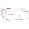 vidaXL Boxspringbett mit Matratze Hellgrau 160x200 cm Stoff