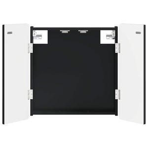 vidaXL Dartboard Schrank ZWOLLE Schwarz 52,5 x 10,5 x 57,5 cm