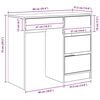 vidaXL Schreibtisch Altholz 90 x 37,5 x 75 cm Holzwerkstoff