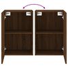 vidaXL TV-Wandschrank Braun Eiche-Optik 40,5x30x60 cm Holzwerkstoff