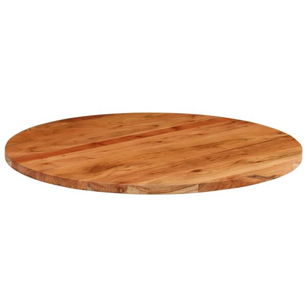 vidaXL Tischplatte &Oslash;80x3,8 cm Rund Massivholz Akazie