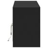 vidaXL TV-Schrank mit LED-Beleuchtung Schwarz 139,5x34x50 cm