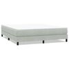 vidaXL Boxspringbett ohne Matratze Hellgrau 180x220 cm Samt