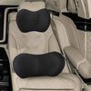 vidaXL Kopfkissen mit Kissen Verstellbar 2 pcs Schwarz 4D Mesh