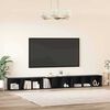 vidaXL TV-Schrankset 3 pcs Schwarz Eichen-Optik 37 x 35 x 107,5 cm