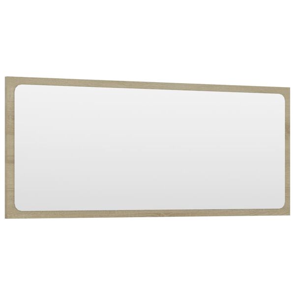 vidaXL Badspiegel Sonoma-Eiche 90x1,5x37 cm Holzwerkstoff