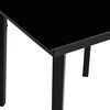 vidaXL 5-tlg. Garten-Essgruppe mit Kissen Braun Poly Rattan Glas