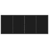 vidaXL Garten Essgruppe 9 pcs Schwarz Pulverbeschichteter Stahl