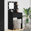 vidaXL Schlafzimmer-Frisiertische mit Regal Schwarz 80 x 39,6 x 135 cm