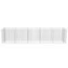 vidaXL Gabionen-Hochbeet Verzinkter Stahl 450&times;90&times;100 cm