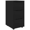 vidaXL Aufbewahrungsschrank Schwarz 40 x 48 x 81 cm Holzwerkstoff