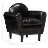 vidaXL Sessel Schwarz 77 x 65 x 79 cm Echtleder