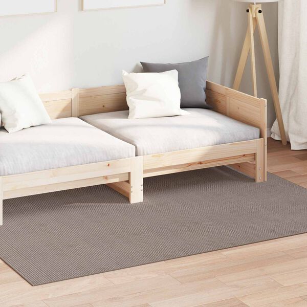 vidaXL Bereichsteppiche Rechtwinklig LUGO Taupe 200 x 140 cm Polyester