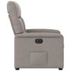 vidaXL Relaxsessel Elektrisch Taupe Stoff