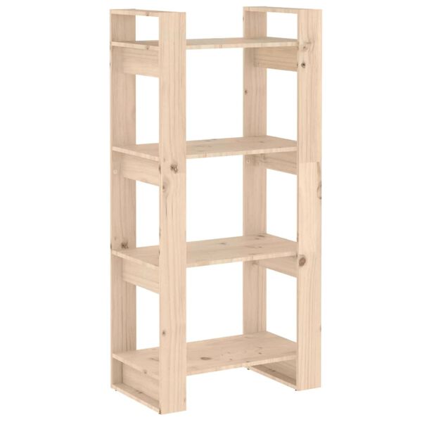 vidaXL B&uuml;cherregal/Raumteiler 60x35x125 cm Massivholz