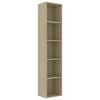 vidaXL B&uuml;cherregal Sonoma-Eiche 40x30x189 cm Holzwerkstoff