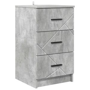 vidaXL Nachttisch Betongrau 38 x 38 x 66 cm Holzwerkstoff