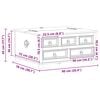 vidaXL Aufbewahrungsbox Wei&szlig; 90 x 78 x 45 cm Massives Kiefernholz