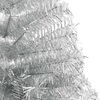 vidaXL K&uuml;nstlicher vorbeleuchteter Weihnachtsbaum Silber 240 cm PET