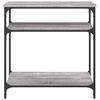 vidaXL Konsolentisch Grau Sonoma 75x29x75 cm Holzwerkstoff