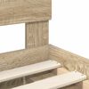 vidaXL Bettrahmen mit Kopfteil Sonoma-Eiche 75 x 190 cm Holzwerkstoff
