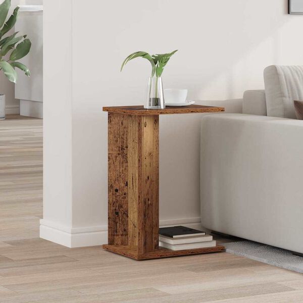 vidaXL Beistelltisch Altholz 35 x 25 x 50 cm Holzwerkstoff