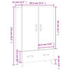 vidaXL Highboard Braun Eichen-Optik 69,5x31x115 cm Holzwerkstoff