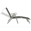vidaXL 3-tlg. Garten-Lounge-Set Textilene und Aluminium Silbern