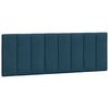 vidaXL Bettgestell mit LED ohne Matratze "Hanko" Blau 120x200 cm Samt