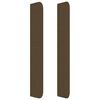 vidaXL Kopfteil mit Ohren Dunkelbraun 147x16x118/128 cm Stoff