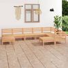 vidaXL 9-tlg. Garten-Lounge-Set Massivholz Kiefer