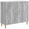 vidaXL Sideboard Grau Sonoma 89 x 34,5 x 80 cm Holzwerkstoff