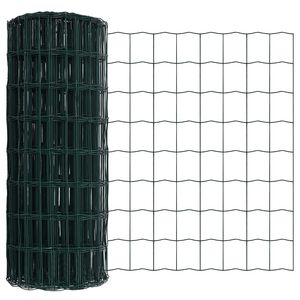 vidaXL Eurozaun Grün 0,6 x 50 m PVC-beschichtetes Eisen