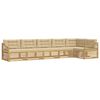 vidaXL Outdoor-Sofagarnitur 6 Stk. Wei&szlig; und Beige Polyester