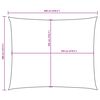 vidaXL Sonnensegel Oxford-Gewebe Rechteckig 4x6 m Blau