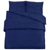 vidaXL Bettw&auml;sche-Set Marineblau 135x200 cm Leichte Mikrofaser