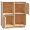 vidaXL Sideboard 74x35x80 cm Massivholz Kiefer