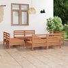 vidaXL 9-tlg. Garten-Lounge-Set Honigbraun Massivholz Kiefer