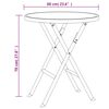 vidaXL 3-tlg. Bistro-Set Klappbar Stahl Grau