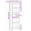 vidaXL B&uuml;cherregal 2 pcs Schwarz Eichen-Optik 80 x 30 x 155 cm