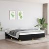 vidaXL Boxspringbettgestell Schwarz 160x200 cm Stoff