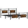 vidaXL Metallbett ohne Matratze R&auml;uchereiche 180x200 cm