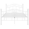 vidaXL Bett Wei&szlig; Metall 120x200 cm