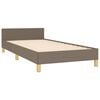vidaXL Bettgestell ohne Matratze Taupe 80x200 cm Stoff