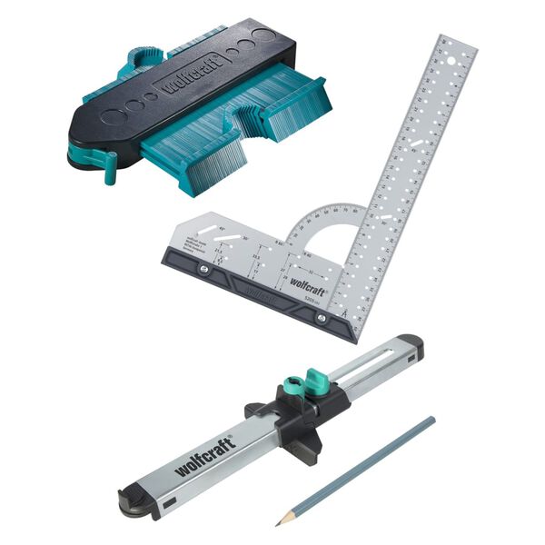 wolfcraft Verlegeset zum Einpassen von Laminat- und Designb&ouml;den