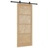 vidaXL Schiebet&uuml;r ORKDAL Natur 86 x 211 cm Massives Kiefernholz